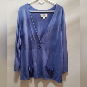 Violet buttoned cardigen sweater by Avenue size 22/24